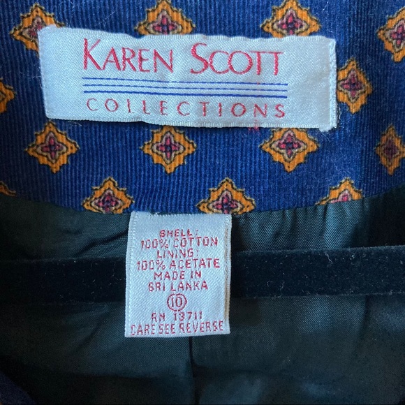 vtg Karen Scott midi skirt and jacket set - Picture 15 of 15